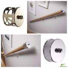 We Have A Range Of Wall Brackets And End Caps To Choose From Along With Chrome Brushed Nickel Brass Or Black Finish Staircase Handrail Oak Handrail Handrail