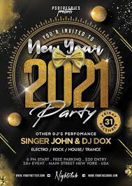Modern real estate flyer (psd, jpg) 2021 New Year Party Flyer Psd Psdfreebies Com