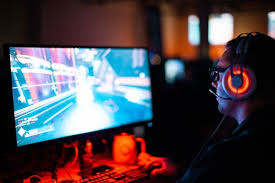 Person Using Computer Playing Fps Game Online Video Games Game Streaming Fps Games