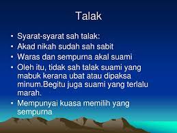 Tentu dengan catatan talak yang dapat ditujuk talak 1 dan talak 2. Institut Pengajian Tinggi Al Zuhri Sesi Ke 4 Ppt Download