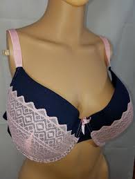 44d and 42dd are what is called sister sizes meaning the volume of the cups of both sizes is essentially the same. Just Be Bra Size 44d Navy Pink Lace Underwire Support Push Up Padded Cup Womens