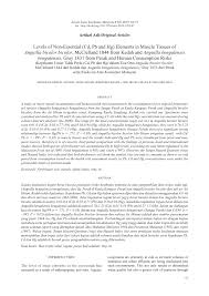 Mengekalkan habitat fauna dan flora. Pdf Levels Of Non Essential Cd Pb And Hg Elements In Muscle Tissues Of Anguilla Bicolor Bicolor Mcclelland 1844 From Kedah And Anguilla Bengalensis Bengalensis Gray 1831 From Perak And Human Consumption Risks