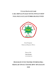 Doc Cara Menggunakan Http Ftp Dan Smtp Pada Mata Kuliah Pemrograman Web Program Studi Teknik Informatika Yuda Permana Academia Edu
