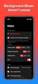 Step 2 to record live stream on iphone, click video recorder in the main interface. How To Play Music While Recording A Video On Iphone Or Android Mideo App For Ios Android
