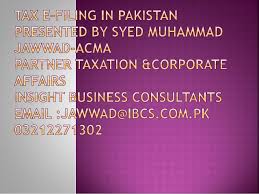 Who is a tax agent? Tax E Filing In Pakistan