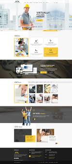 Constructioner Modern Construction Psd Template Website Design Layout Construction Website Templates Construction Website
