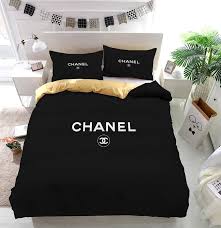 Chanel Logo Custom Bedding Set Duvet Cover Custom Bed Duvet Bedding Sets Bedding Set