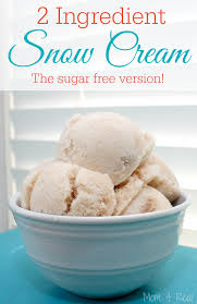 How To Make Snow Cream With 2 Ingredients Snow Cream Snowcream Recipe Snow Ice Cream
