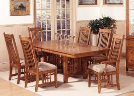 Find detailed product information for dining room furniture. Mission Oak Finish Casual Dining Room Table W Options
