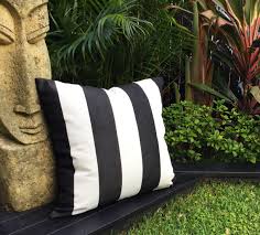 Black And White Striped Outdoor Fabric Black And White Striped Outdoor Cushions Sunbrella Fabric Outdoor Cover Only Charcoal Stripe Outdoor Cushions Modern Pillows Sunbrella Fabric Outdoor Outdoor Cushions Tropical Pillows