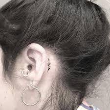 Cute Tattoos Behind Ear Beautiful Aderitacristina Miniensaio Miniensaiodiadascriancas Aderitacristina Behind Ear Tattoos Ear Tattoo Tiny Flower Tattoos