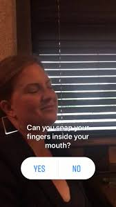 I can't snap my fingers inside my...