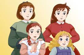 愛の若草物語 tate さんのイラスト 若草物語 子供時代 イラスト