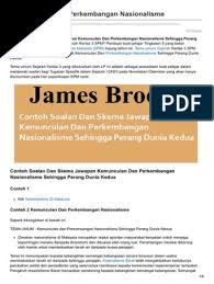 Kemunculan dan perkembangan nasionalisme sehingga perang dunia kedua (merujuk tema 10 huraian sukatan pelajaran dan buku teks sejarah tingkatan 5 bab 1). Permohonan My Kemunculan Dan Perkembangan Nasionalisme