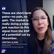 An analyst said the peso depreciation is only a “knee-jerk reaction” after  the Bangko Sentral ng Pilipinas signaled its willingness to push through  with its rate-cutting cycle. Cristina Ulang of First Metro