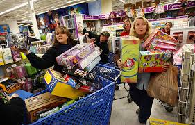 The black portion of the name, black friday relates to businesses recording their losses in red ink and gains in black. These Photos Prove Black Friday Is The True American Bloodsport By Rian Dundon Timeline