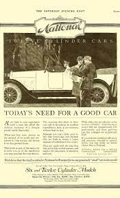1918 National Ad National Car Car Ads Classic Cars