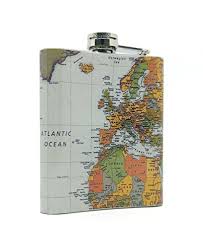 How to get from hoffenheim to stuttgart by train or car. Hoffenheim Craftworks Vintage World Map Style Stainless Steel 7 Oz Liquor Hip Flask Set With Funnel Cups And Carrier Pricepulse