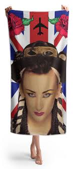 boy George 4 Bath Towel by Mark Ashkenazi