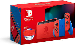 Amazon Com Nintendo Switch Mario Red Blue Edition Switch Video Games
