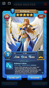 5 star empires and puzzles best heroes. Just Pulled Athena Is She Pretty Good Or Is She One Of The More Humdrum 5 Heroes Empiresandpuzzles