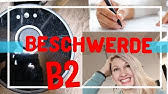 Maybe you would like to learn more about one of these? Beschwerdebrief B2 Bus Verspatung Telc Deutsch B2 Brief Beispiel Youtube