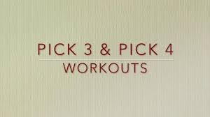Pick 3 Pick 4 Workouts Lottery Strategy Lottery Tips Pick 3 Lottery