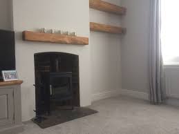 Cast iron fireplace & cast gas fire inserts are replacement rear panels for your fireplace. Log Burner With Oak Mantlepiece Deepcut Surrey Log Burner Installation Hampshire