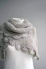 Handknit Beige Triangle Midi Shawl Scarf Collar Capelet Etsy In 2021 Knitting Patterns Hand Knitting Knitting