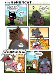 The Gamercat Gamer Cat Fun Comics Cute Comics