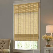 Measure the width of your window area to be covered. Amazon Com Keego Custom Bamboo Roman Shade Light Filtering Window Blinds With Valance Sun Shade Native 57 W X 64 H Any Size 21 94 Wide And 24 96 High Home Kitchen