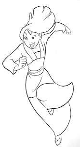 Mulan Running Coloring Page Disney Coloring Pages Princess Coloring Pages Disney Embroidery