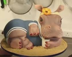 Learning Sculpted Cake With Phil Jensen And Ruby The Hippo Hippo Cake Realistic Cakes Extreme Cake Makers