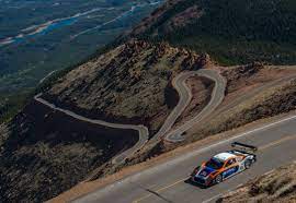 The track measures 12.42 miles (19.99 km) and has over 156 turns, climbing 4,720 ft (1,440 m). Paving Pikes Peek Made The Race More Dangerous History Of Pikes Peak Hill Climb Race
