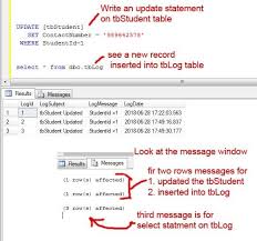 sql after update trigger example sql sql server sql tutorial