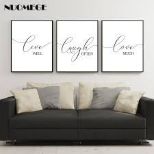 Completely removable and safe for walls, create a happy home with this sweet peel and stick decal. Motivational Wall Art Live Laugh Love Poster And Prints Living Modern Black English Canvas Art Painting Picture For Room Decor Painting Calligraphy Aliexpress
