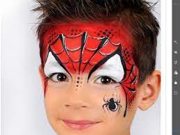 Pin By Angie Bliss Downs On Face Painting Boys Superman Face Painting Face Painting Spider Man Face Paint