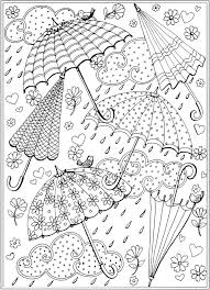 Umbrella coloring pages for kids, printable drawing. Umbrella Collage Spring Coloring Sheets Spring Coloring Pages Umbrella Coloring Page