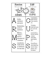 Arms Cups Personal Anchor Chart