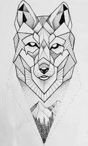 This abstract design screams exoticness in its entirety. Vlk Ale S Gerlachem Dole Geometric Wolf Tattoo Wolf Tattoo Design Geometric Drawing
