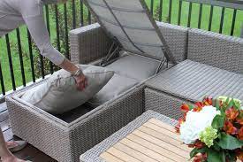 Shop storage for every room. 3pc Teak Ash Wicker Sectional Sofa Set With Waterproof Storage