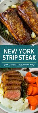 How long do you cook a steak in the oven at 350? New York Strip Steak With Garlic Butter Dinner At The Zoo