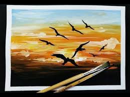 Easy Poster Colour Painting For Beginners Youtube Poster Color Painting Painting Beautiful Paintings