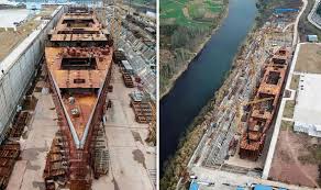 A century after the fateful voyage of the original, modern luxury liner titanic ii sets sail. Titanic Ii China Builds 125m Full Size Titanic Replica Pictures World News Express Co Uk