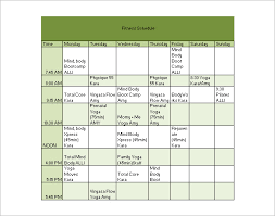 Fitness Program Chart Jasonkellyphoto Co