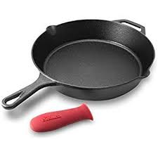 Cuisinel Pre Seasoned Cast Iron Skillet 12 Inch W Handle Cover Oven Safe Cookware Heat Re Season Cast Iron Skillet Seasoning Cast Iron Induction Cookware