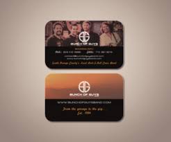 The second type of business card that a cigar bar will need is an employee business card. Band Business Cards 13 Custom Band Business Card Designs