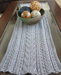 Free Knitting Pattern Lace Cables Table Runner Lace Knitting Patterns Knitting Patterns Free Free Knitting