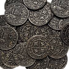 The Pieces Of Eight Glinted With The Dull Sheen That Only Real Real Gold Possess Coins Pirate Coins Pieces Of Eight