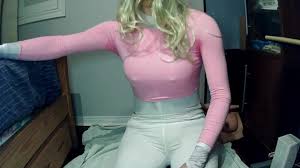 Renis Dream! Shy masked blonde girl puts on her gloves and starts to play  with herself! watch online